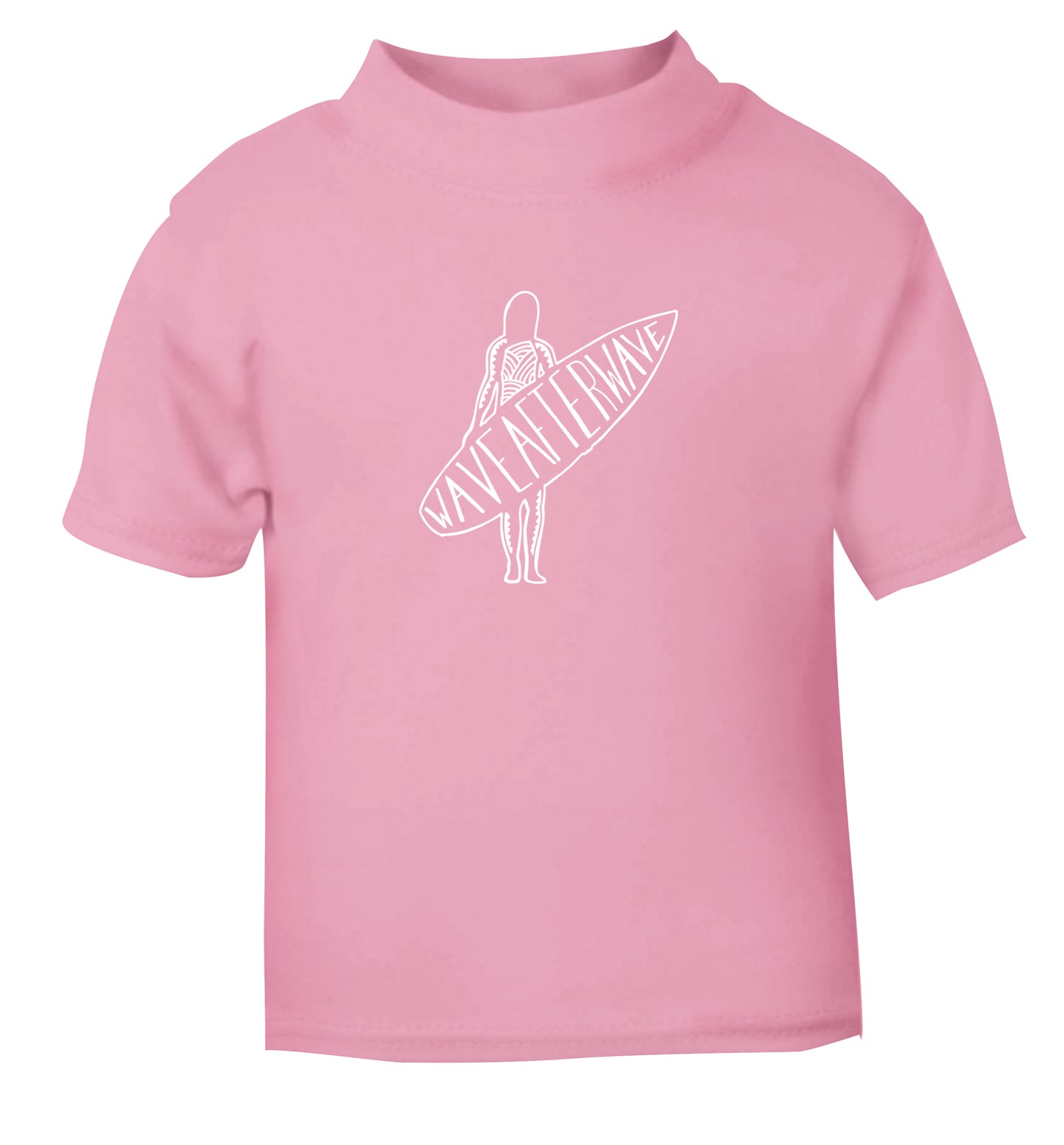 Wave after wave light pink Baby Toddler Tshirt 2 Years