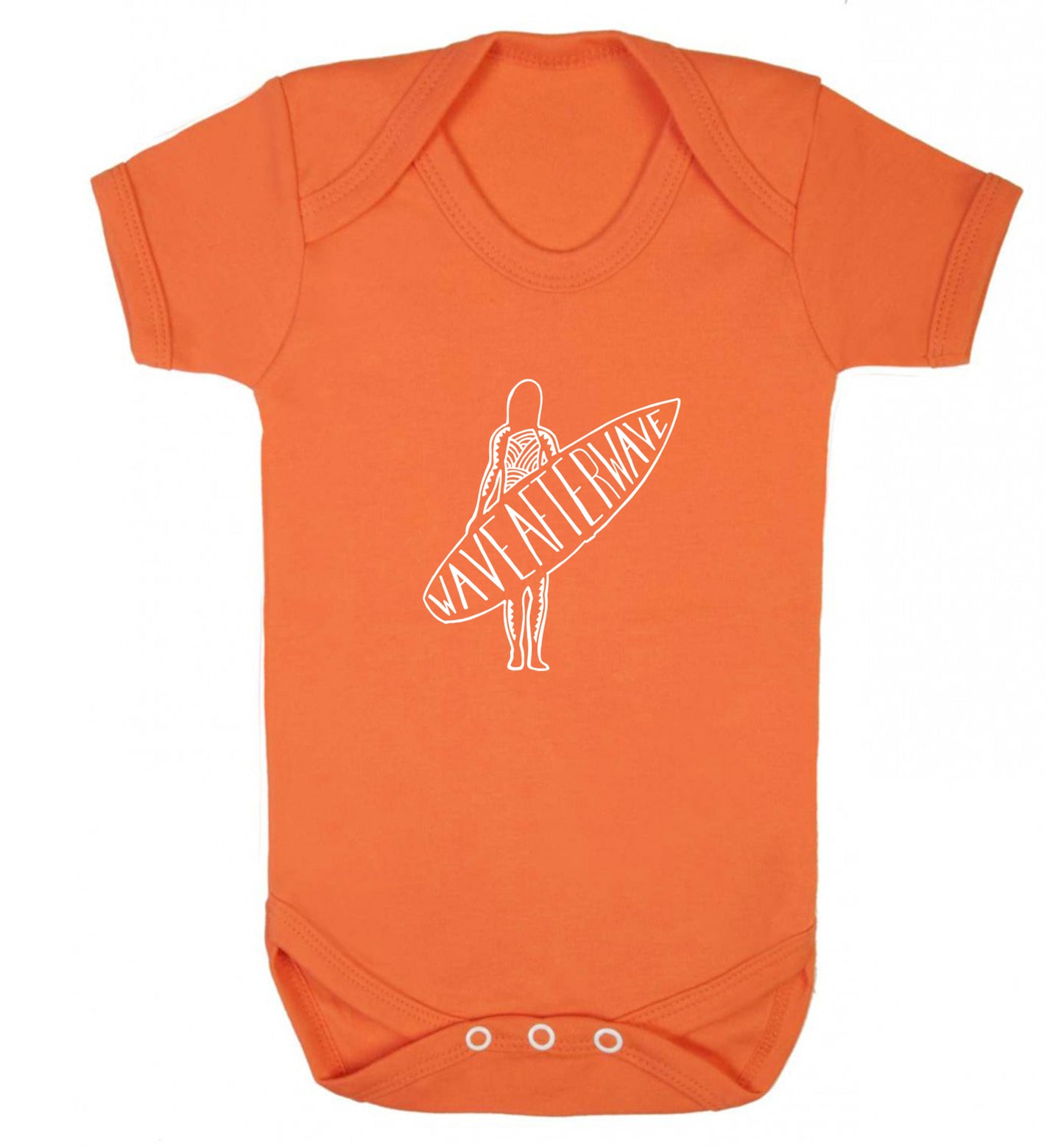 Wave after wave Baby Vest orange 18-24 months