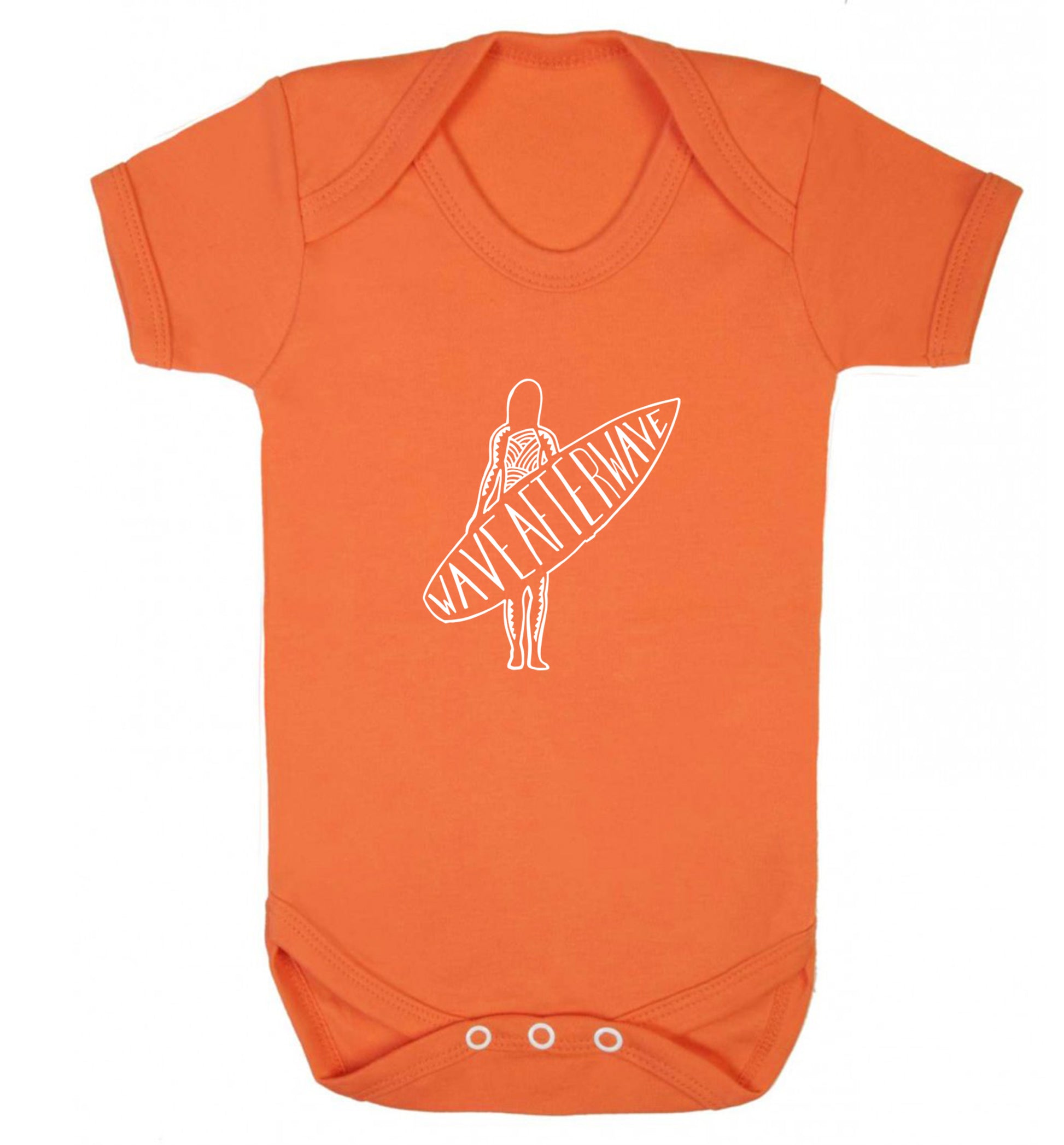 Wave after wave Baby Vest orange 18-24 months