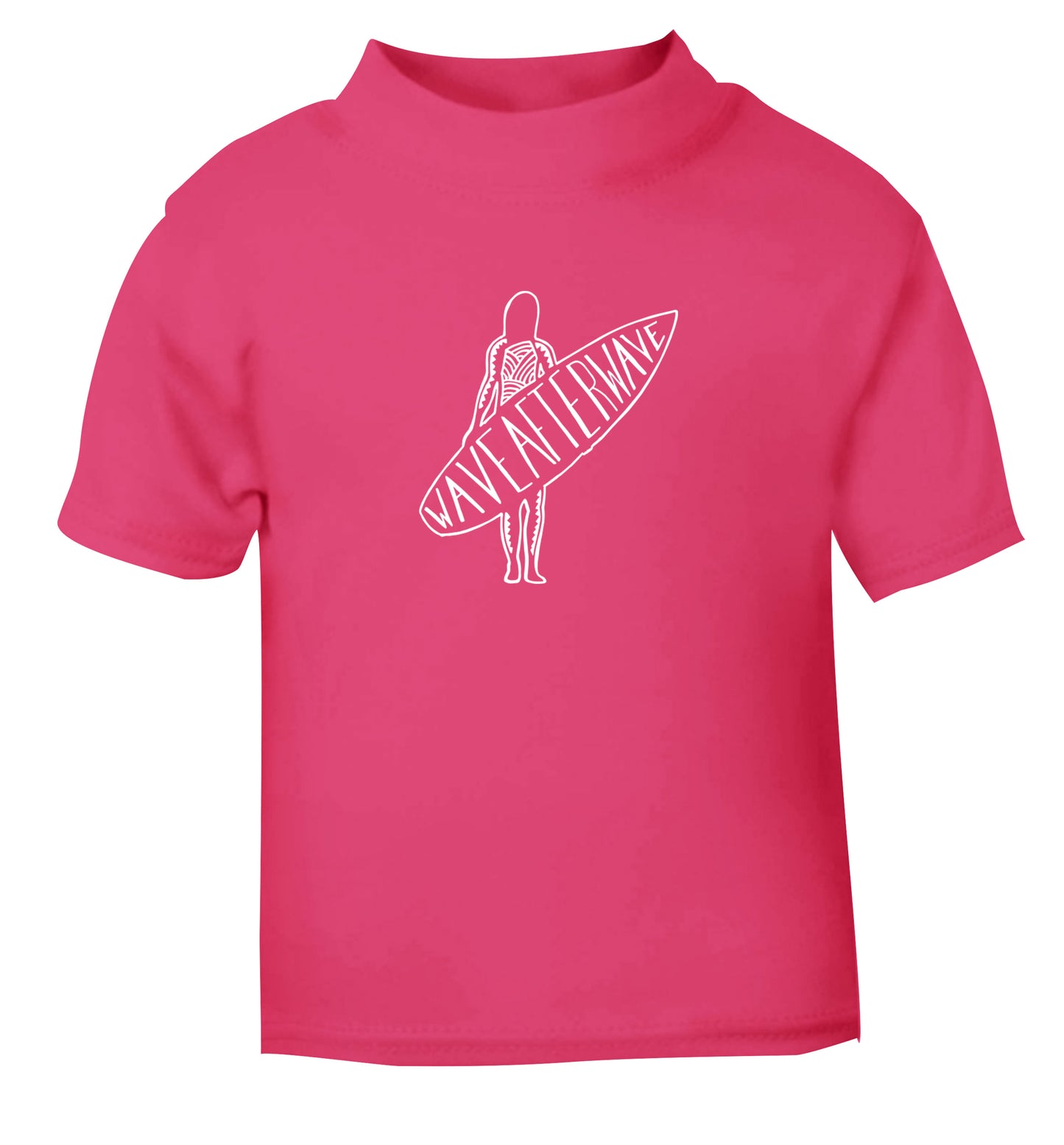 Wave after wave pink Baby Toddler Tshirt 2 Years