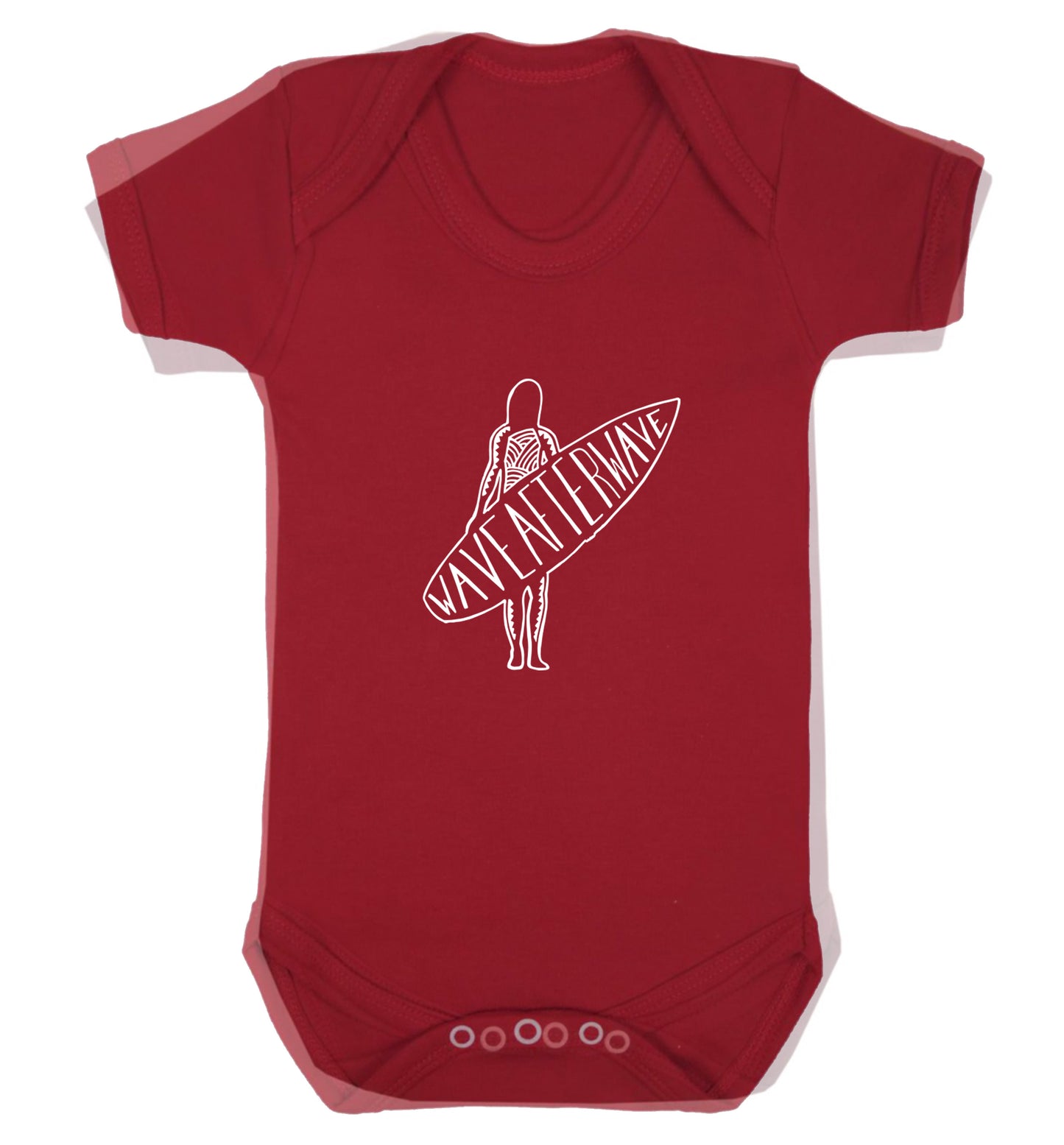 Wave after wave Baby Vest red 18-24 months