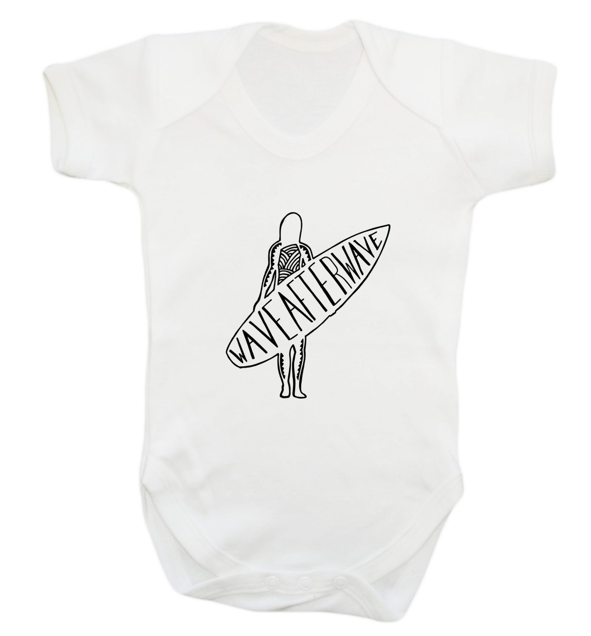 Wave after wave Baby Vest white 18-24 months