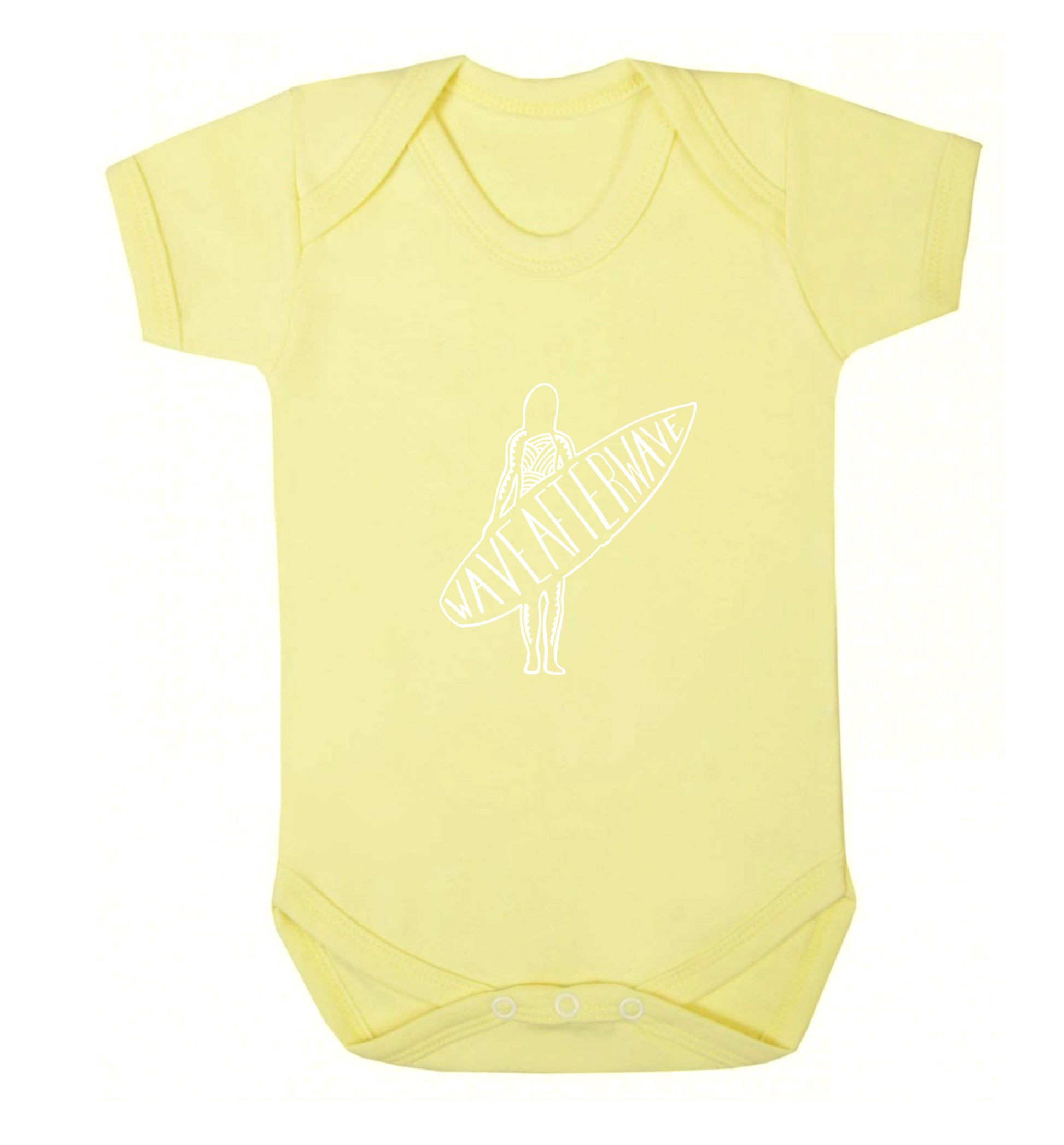 Wave after wave Baby Vest pale yellow 18-24 months