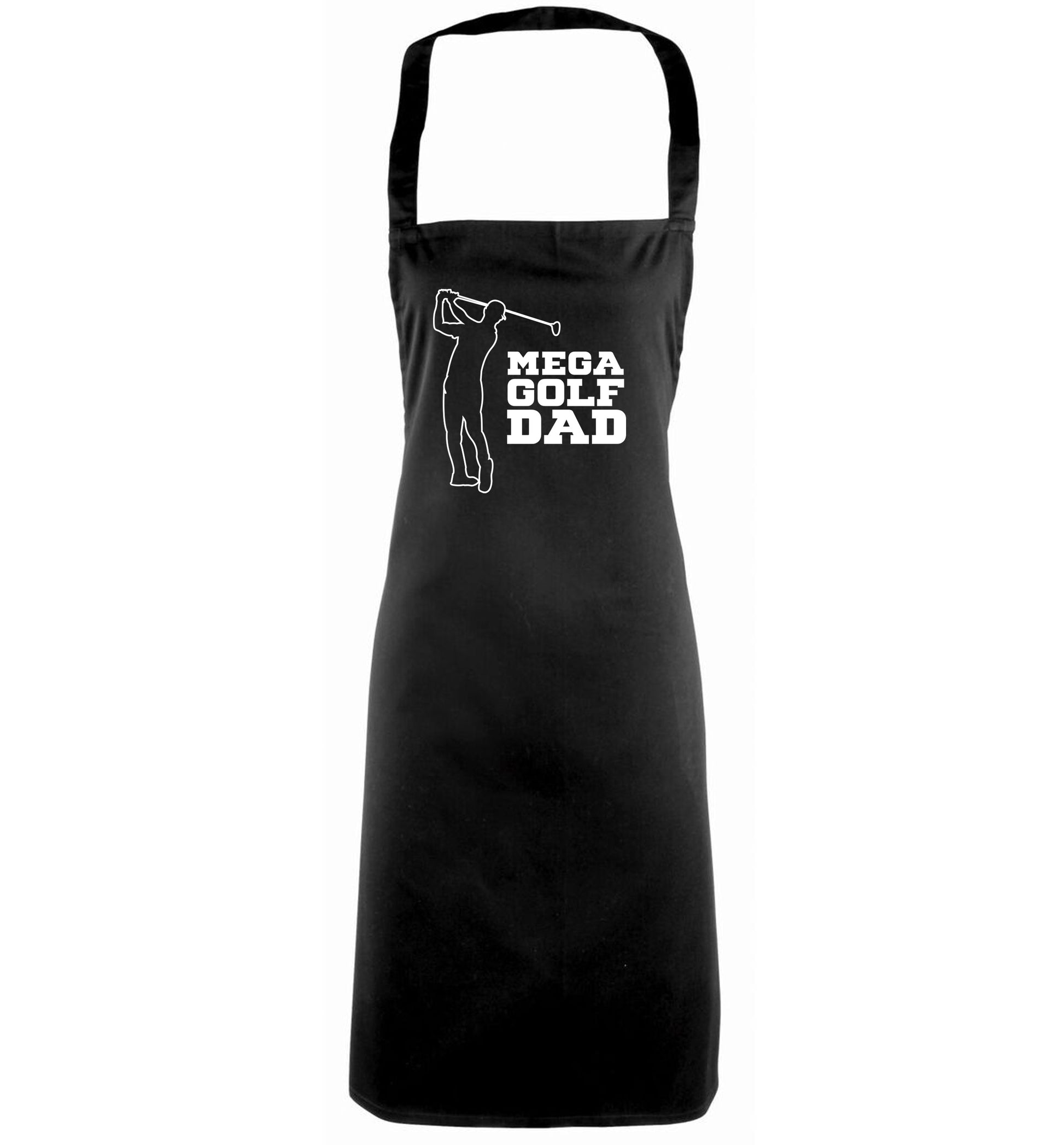 Mega golfing dad black apron