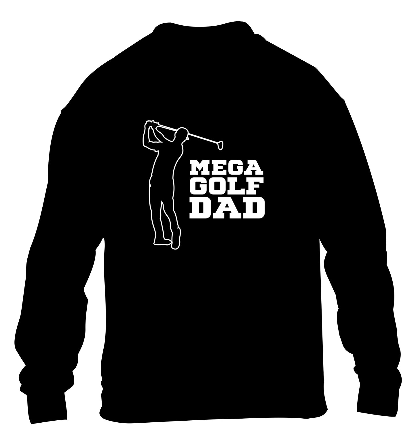 Mega golfing dad children's black sweater 12-13 Years