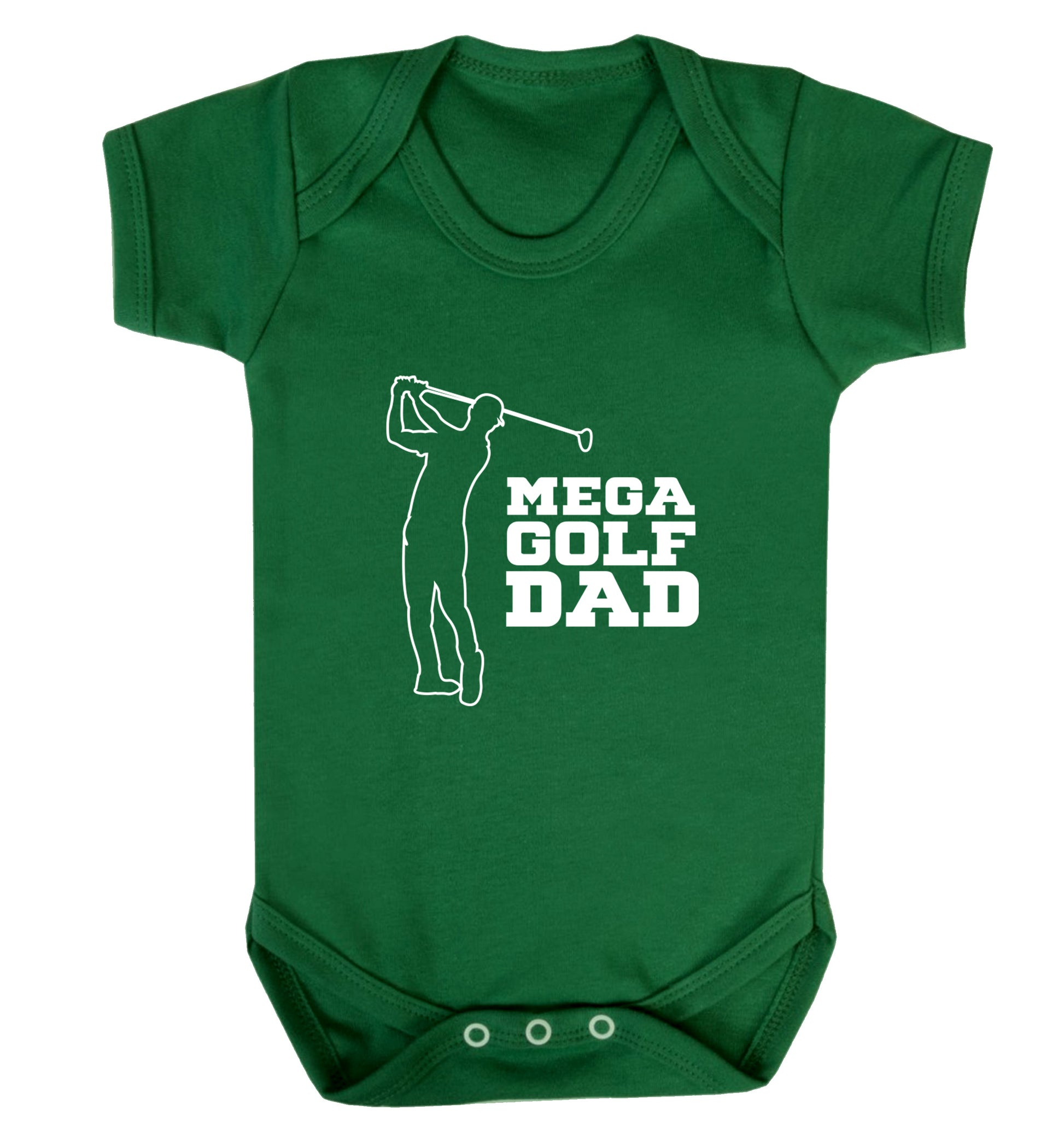 Mega golfing dad Baby Vest green 18-24 months