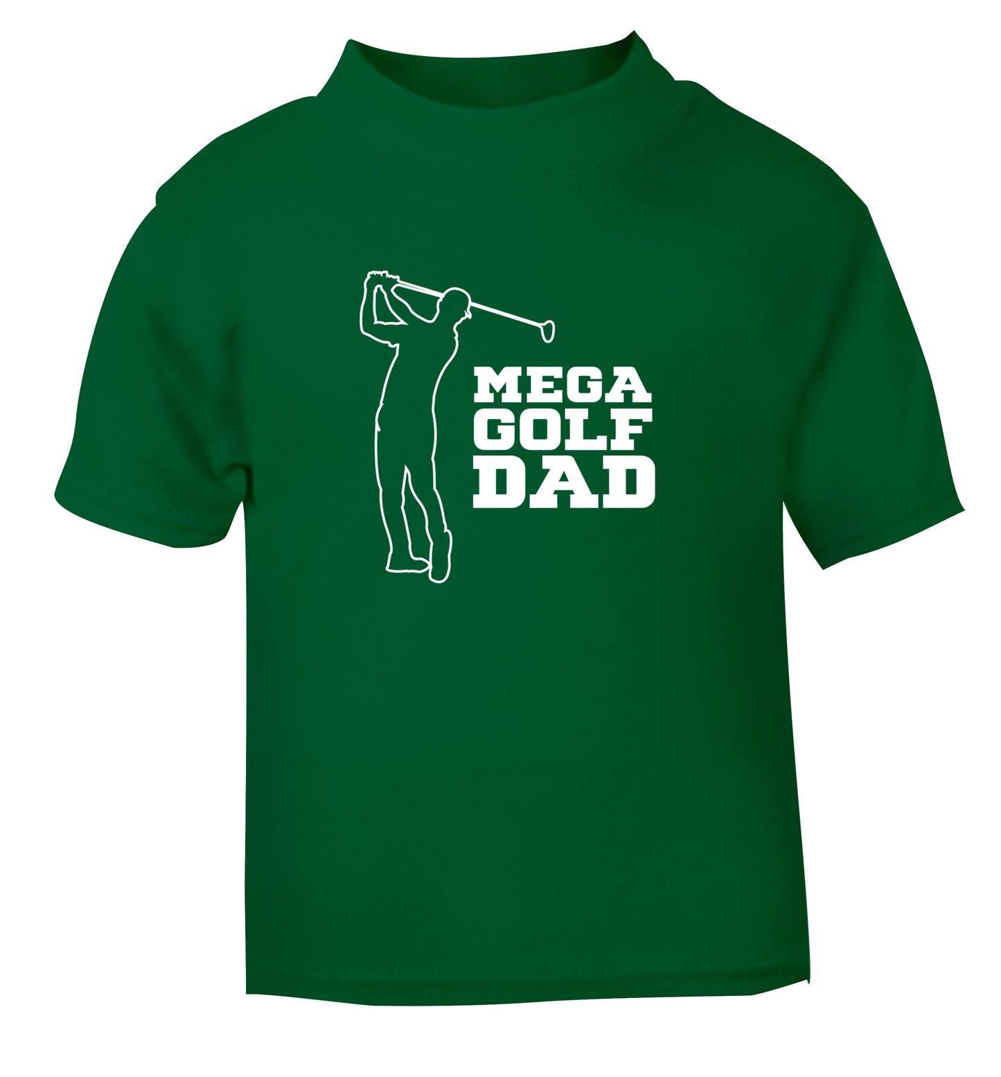 Mega golfing dad green Baby Toddler Tshirt 2 Years
