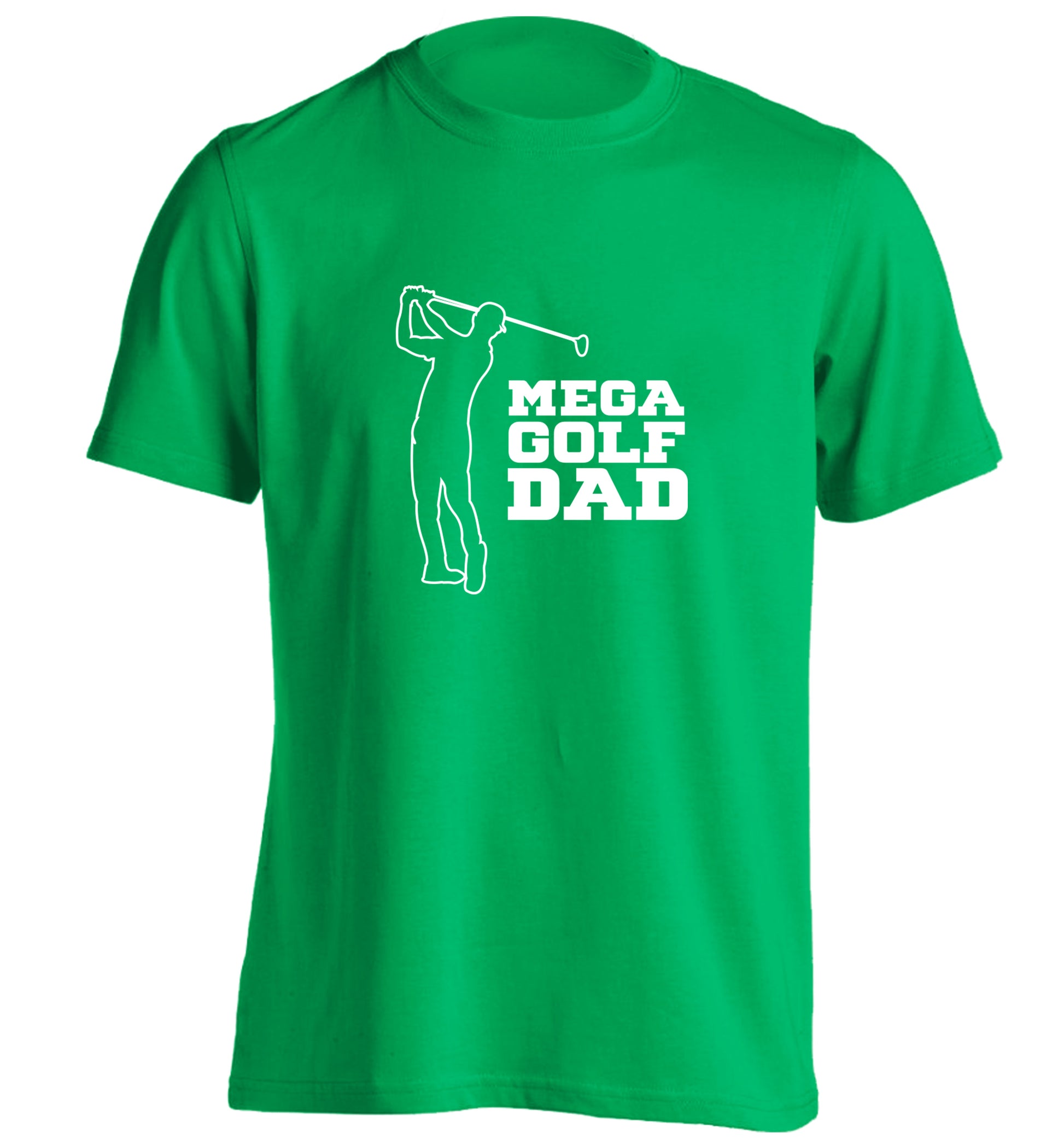 Mega golfing dad adults unisex green Tshirt 2XL