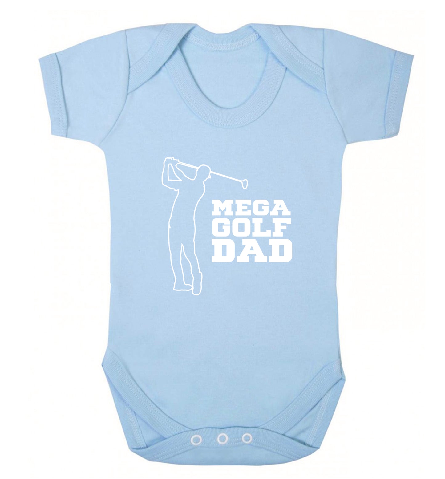 Mega golfing dad Baby Vest pale blue 18-24 months