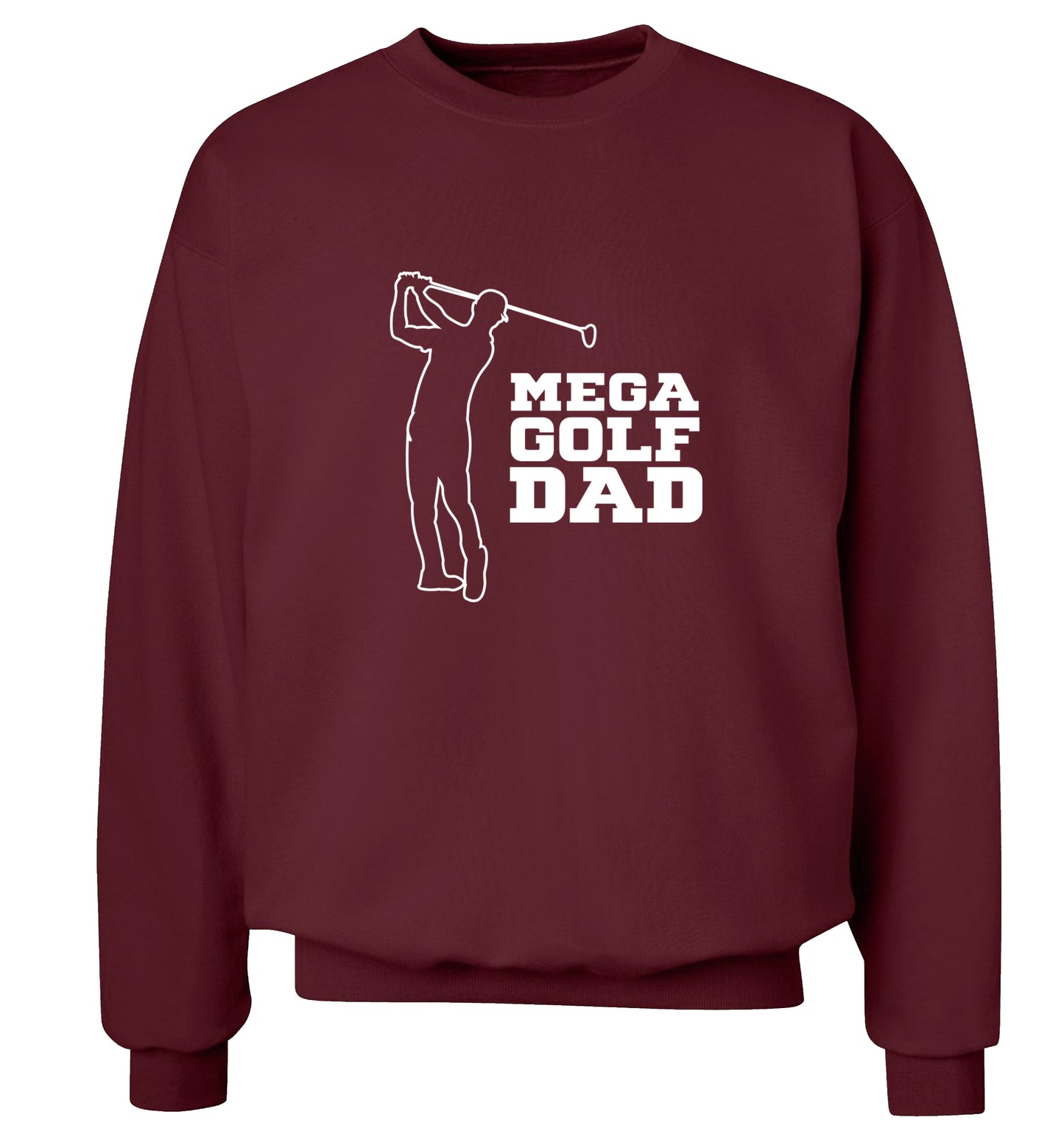 Mega golfing dad Adult's unisex maroon Sweater 2XL