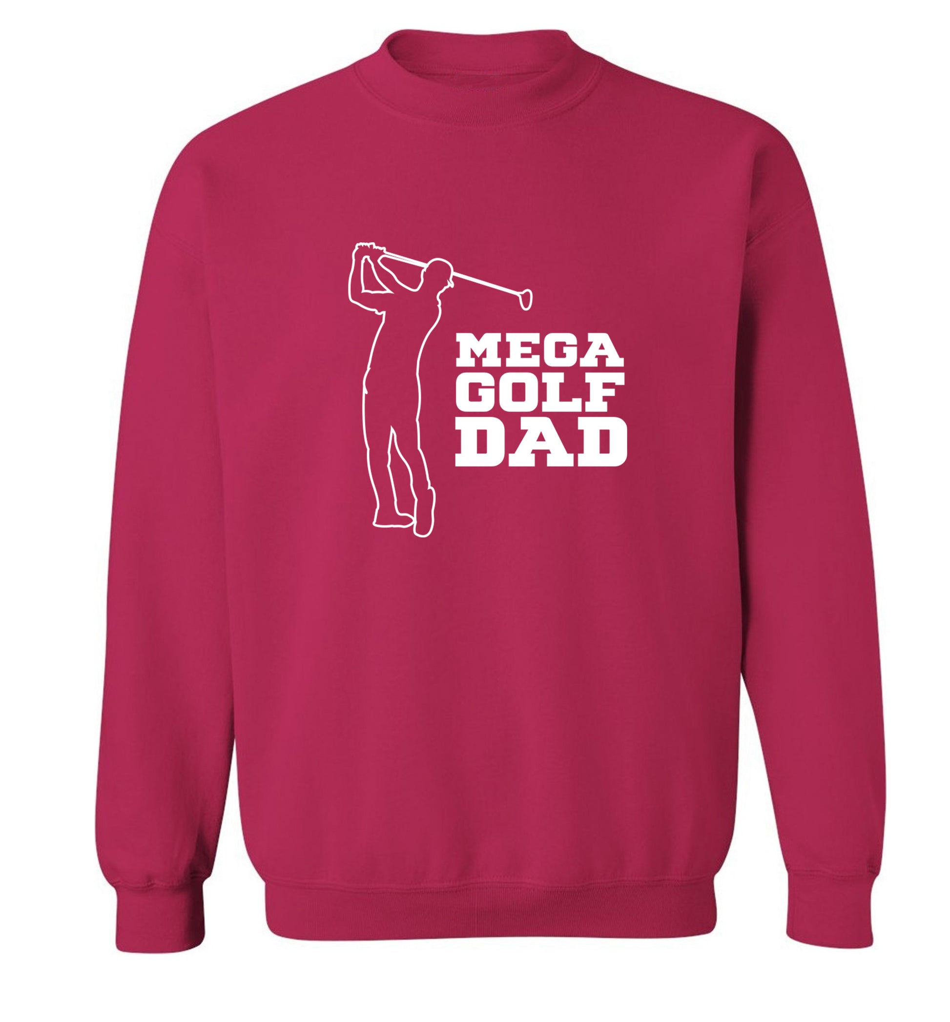 Mega golfing dad Adult's unisex pink Sweater 2XL