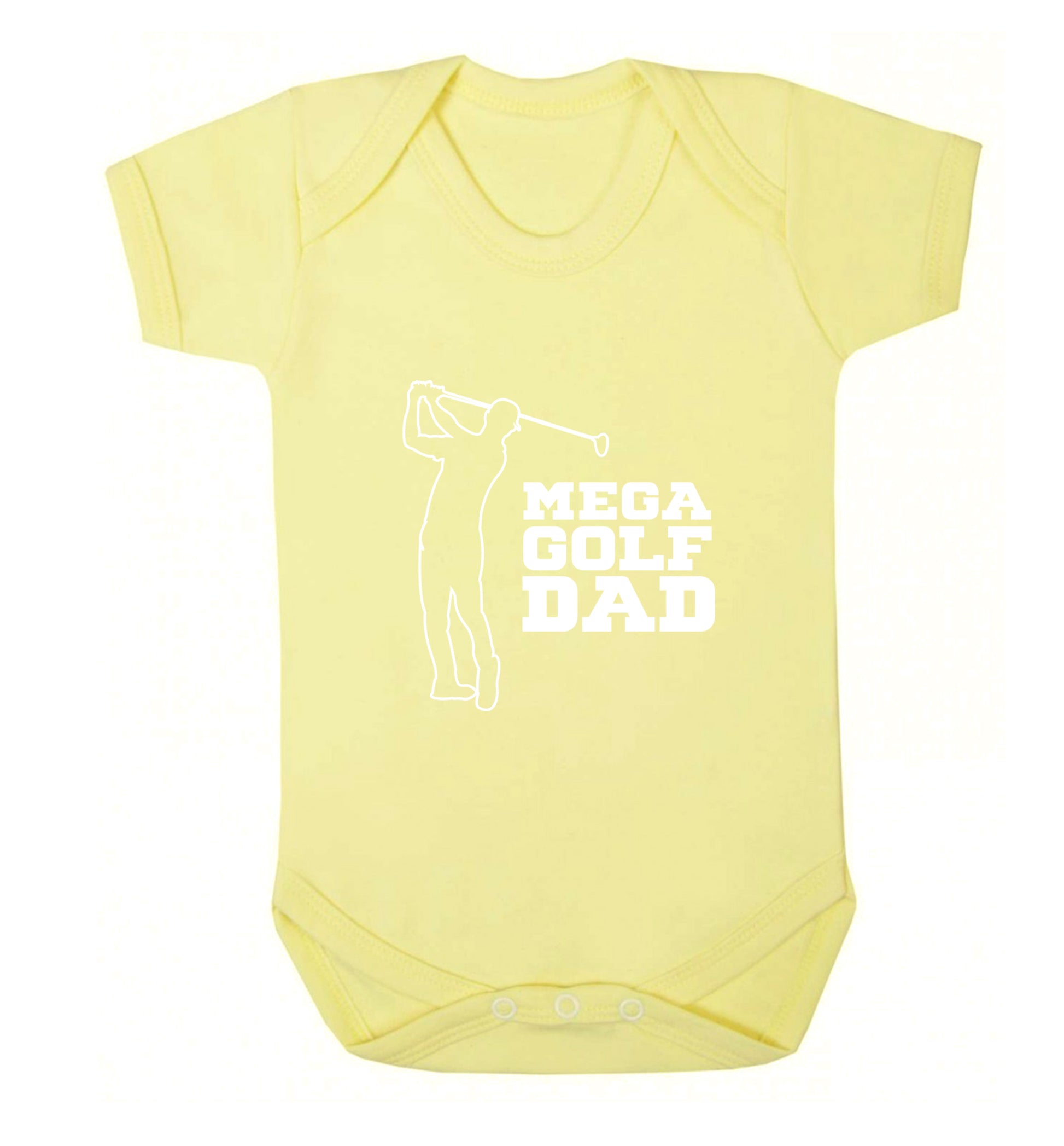 Mega golfing dad Baby Vest pale yellow 18-24 months