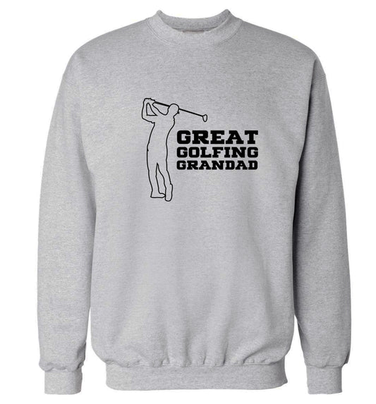 Great Golfing Grandad Adult's unisex grey Sweater 2XL