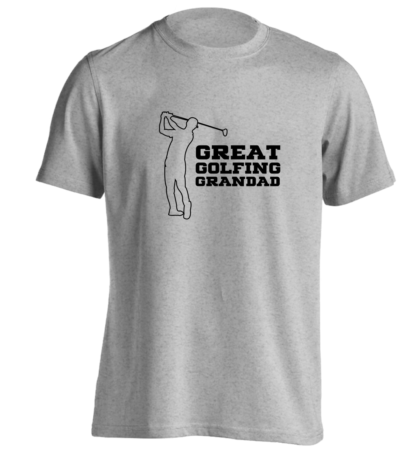 Great Golfing Grandad adults unisex grey Tshirt 2XL