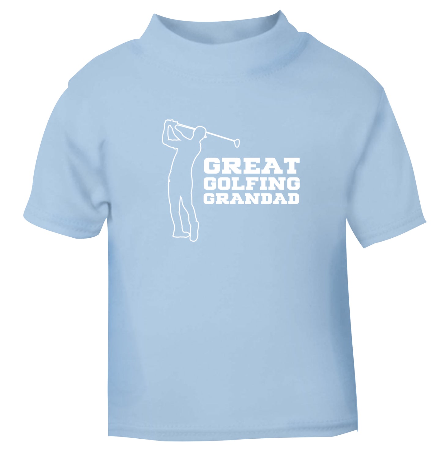 Great Golfing Grandad light blue Baby Toddler Tshirt 2 Years
