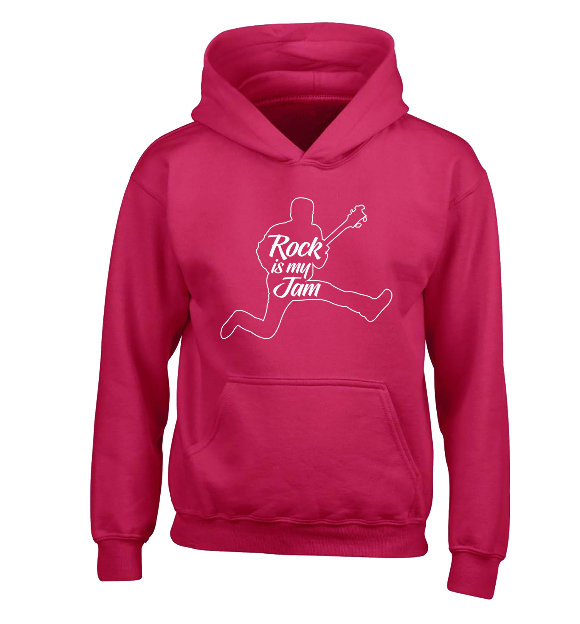 Rock is my jam children's pink hoodie 12-13 Years