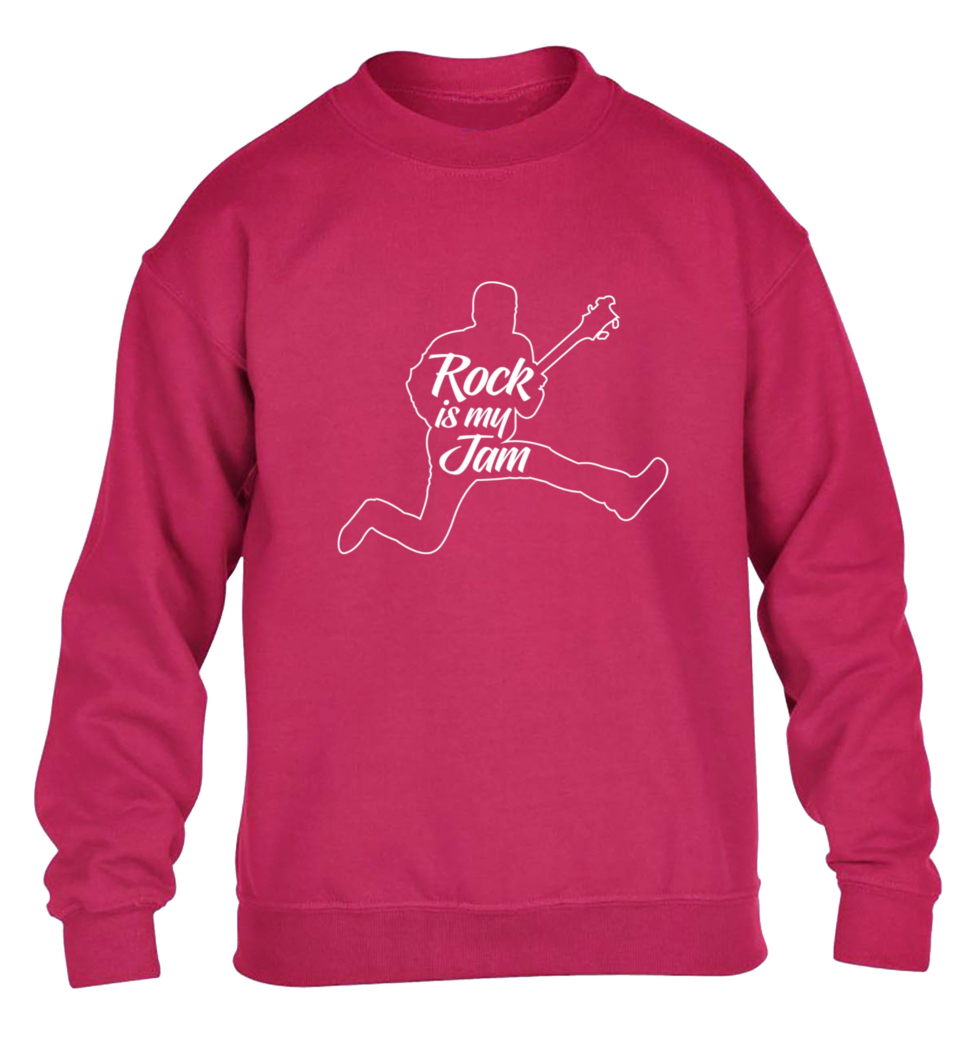 Rock is my jam children's pink sweater 12-13 Years