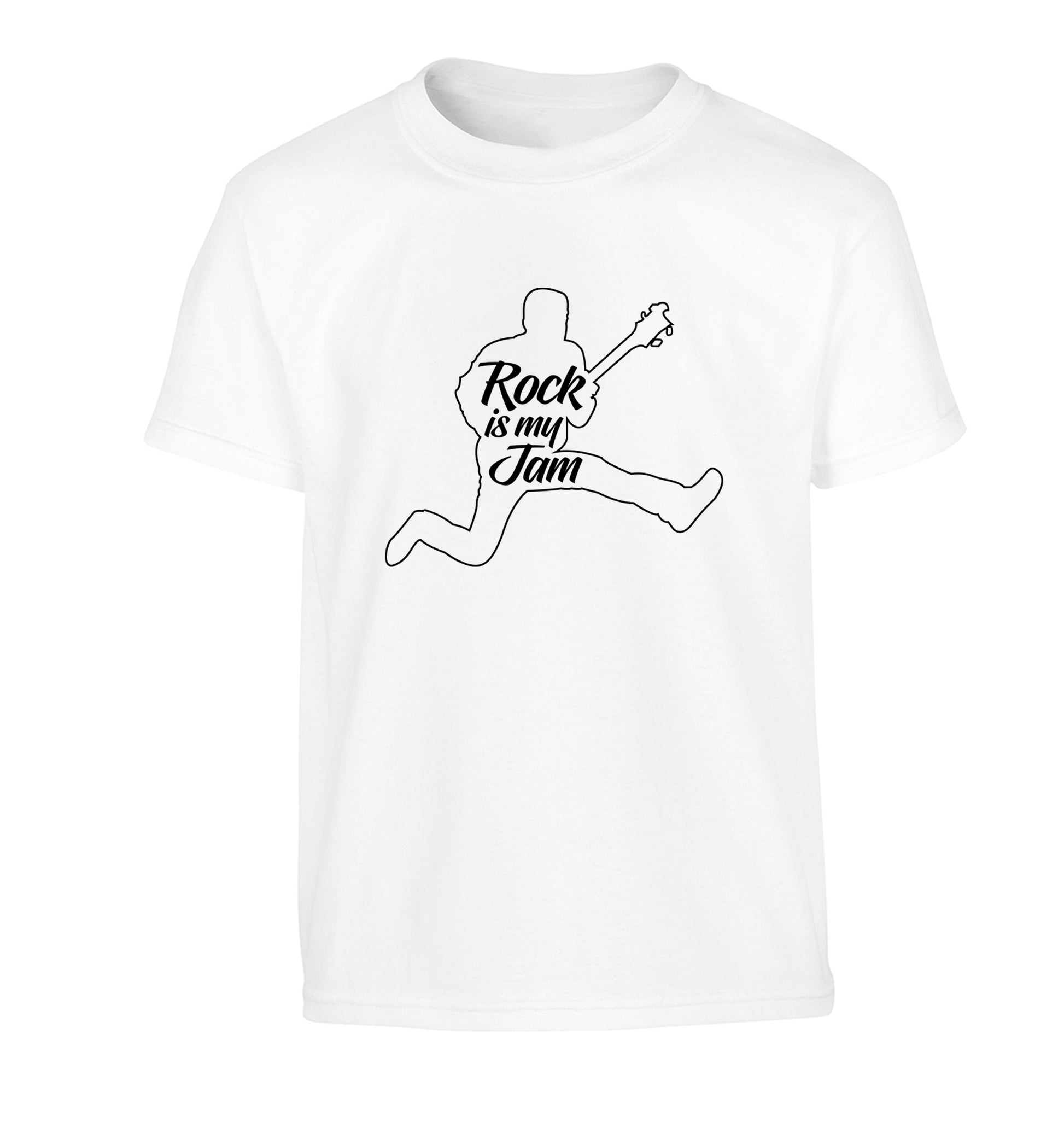 Rock is my jam Children's white Tshirt 12-13 Years