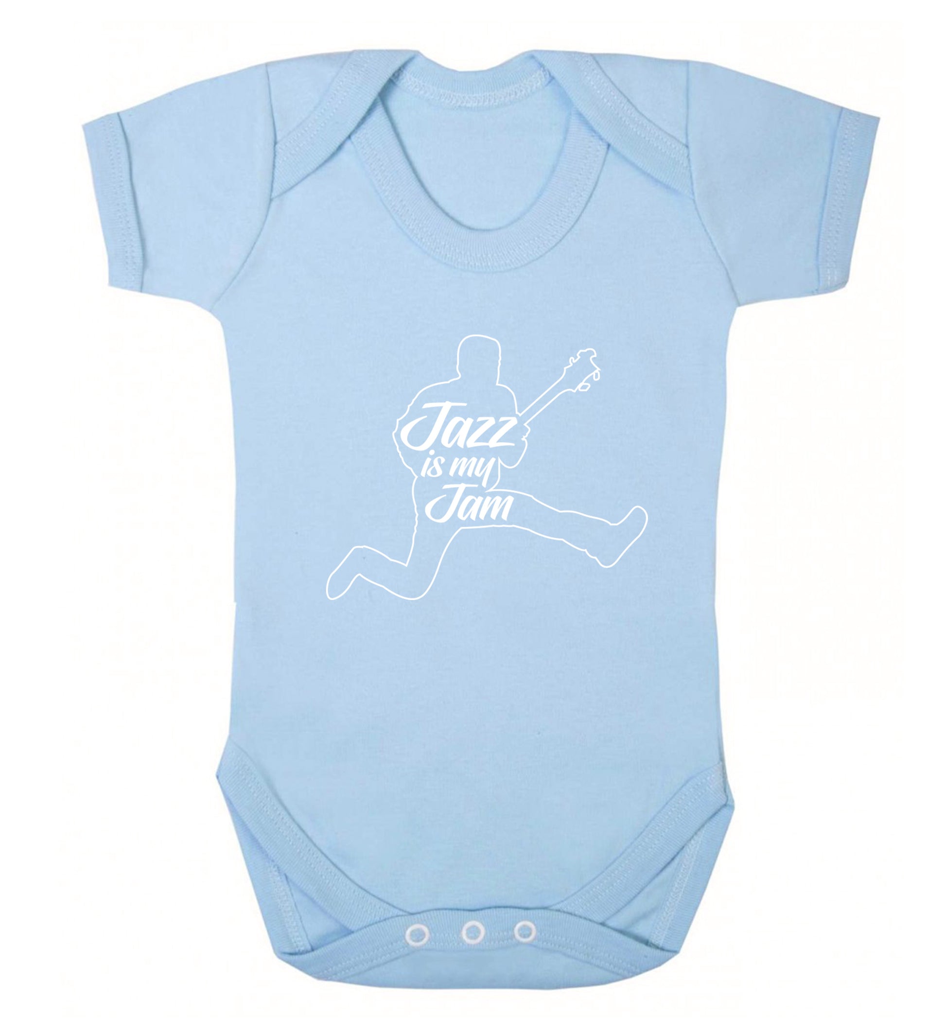 Jazz is my jam Baby Vest pale blue 18-24 months