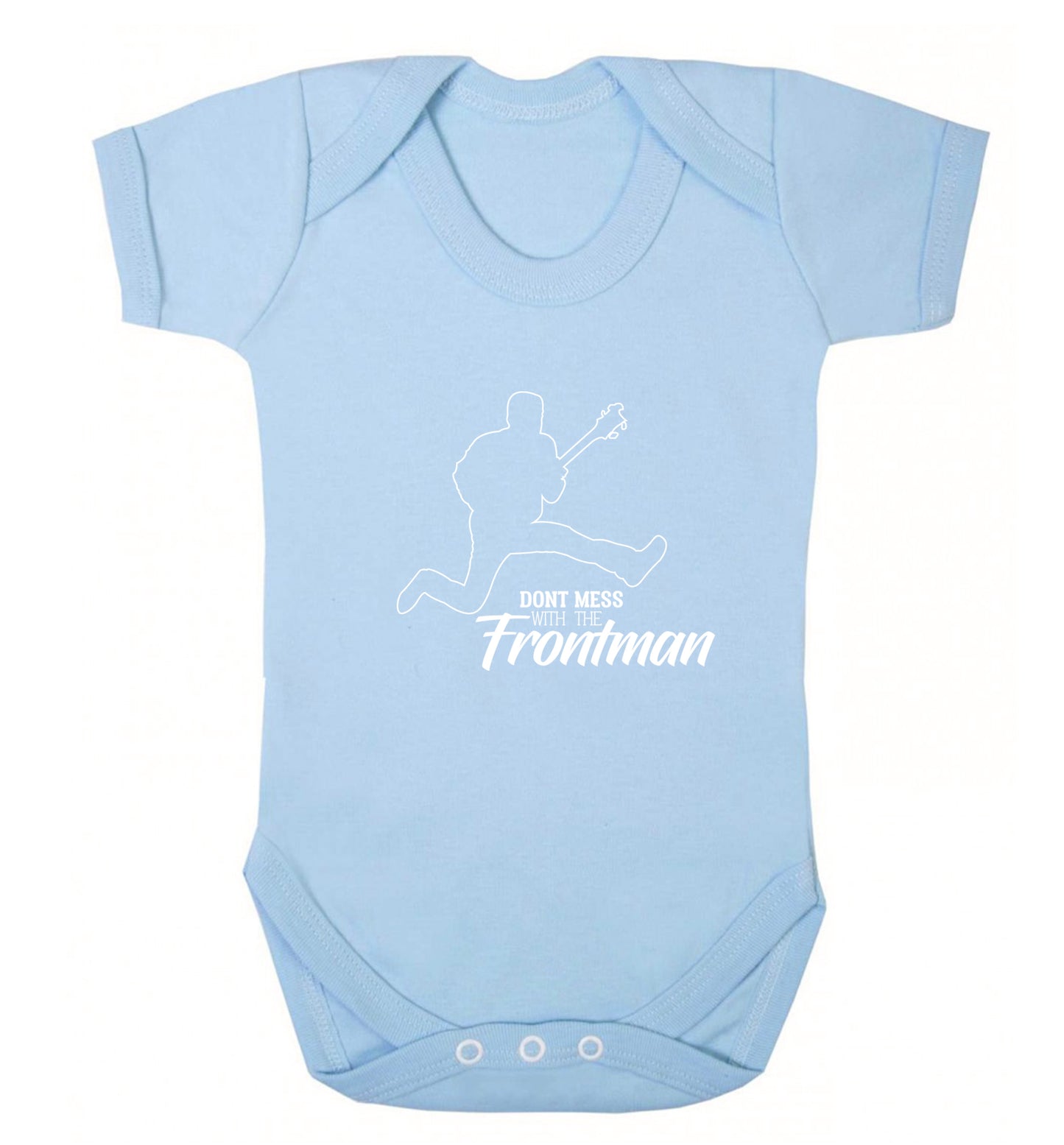 Don't mess with the frontman Baby Vest pale blue 18-24 months