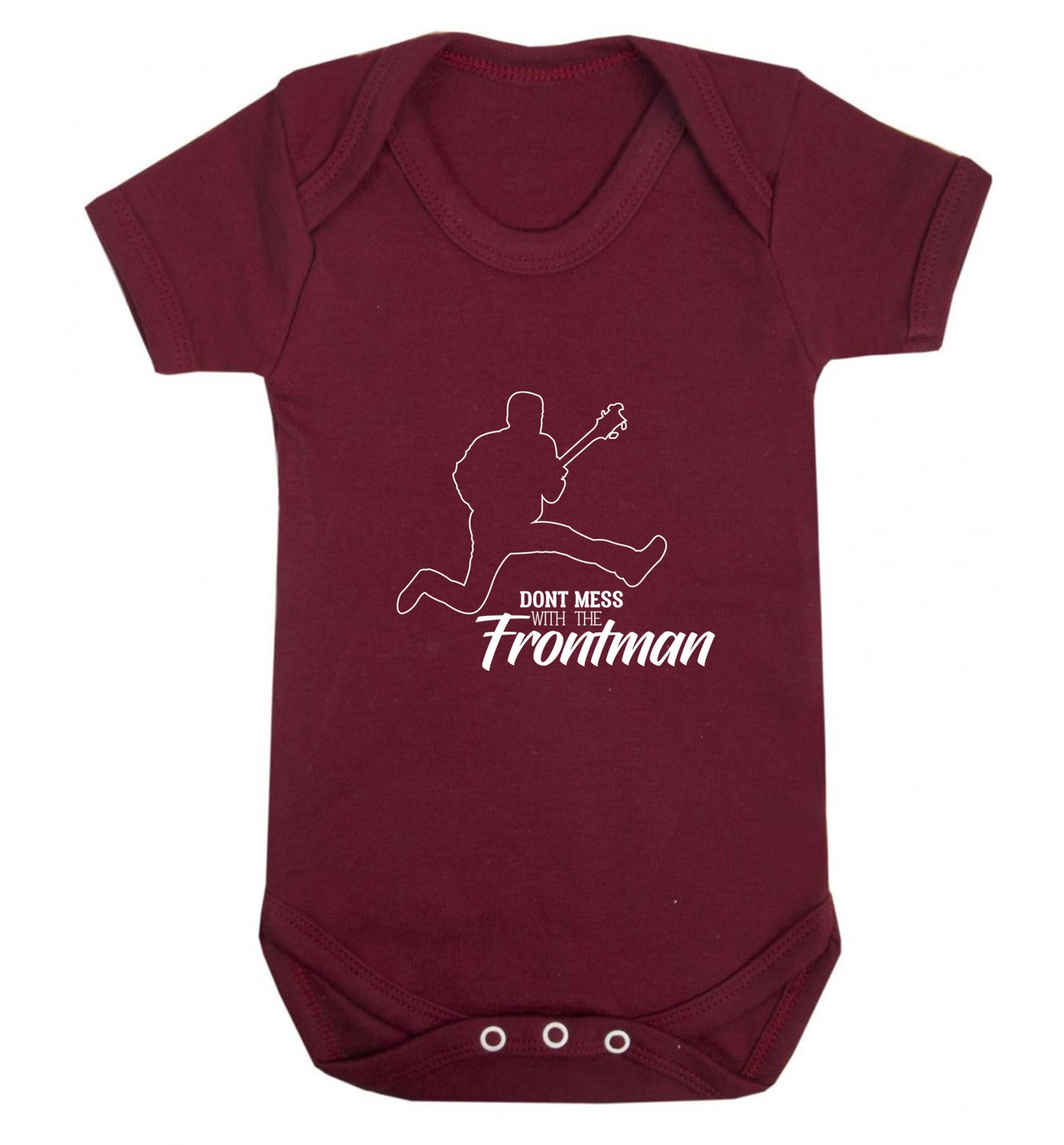 Don't mess with the frontman Baby Vest maroon 18-24 months