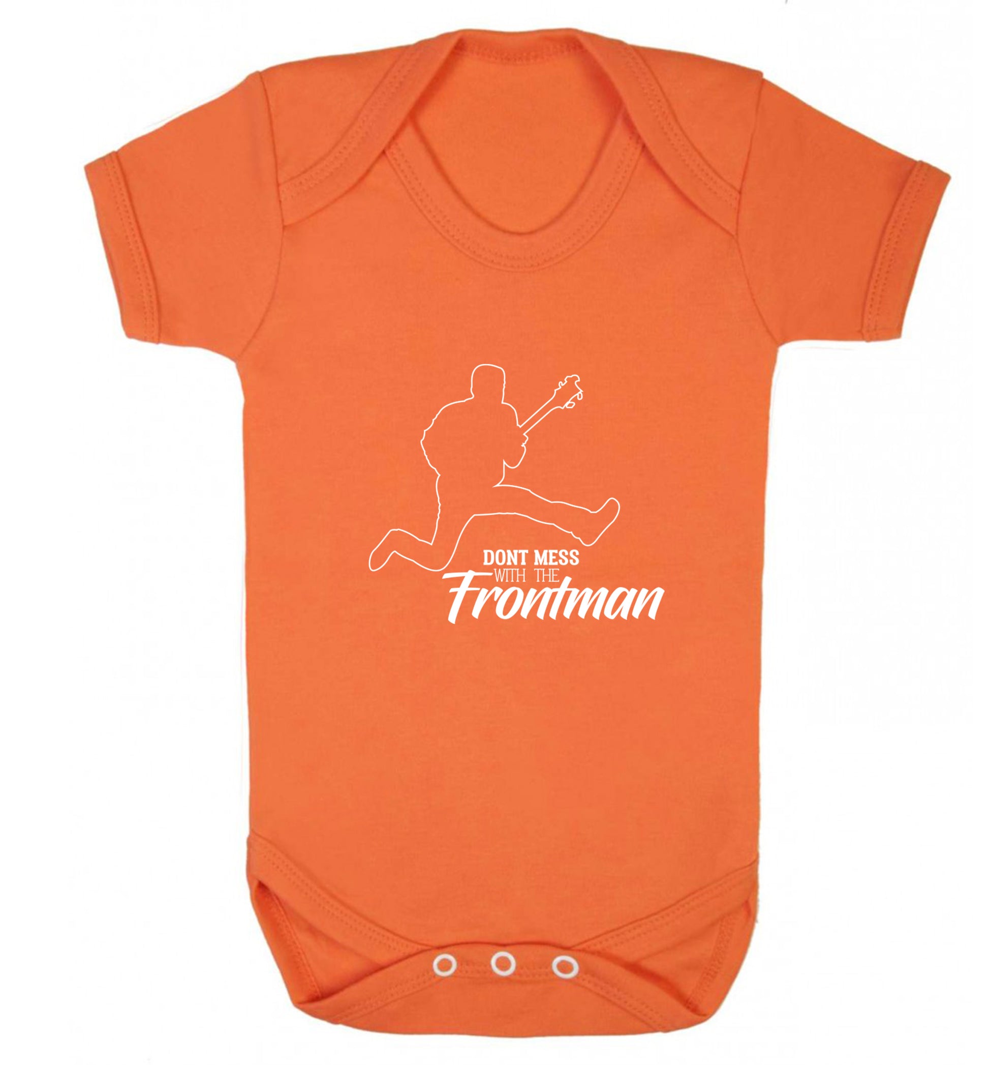 Don't mess with the frontman Baby Vest orange 18-24 months