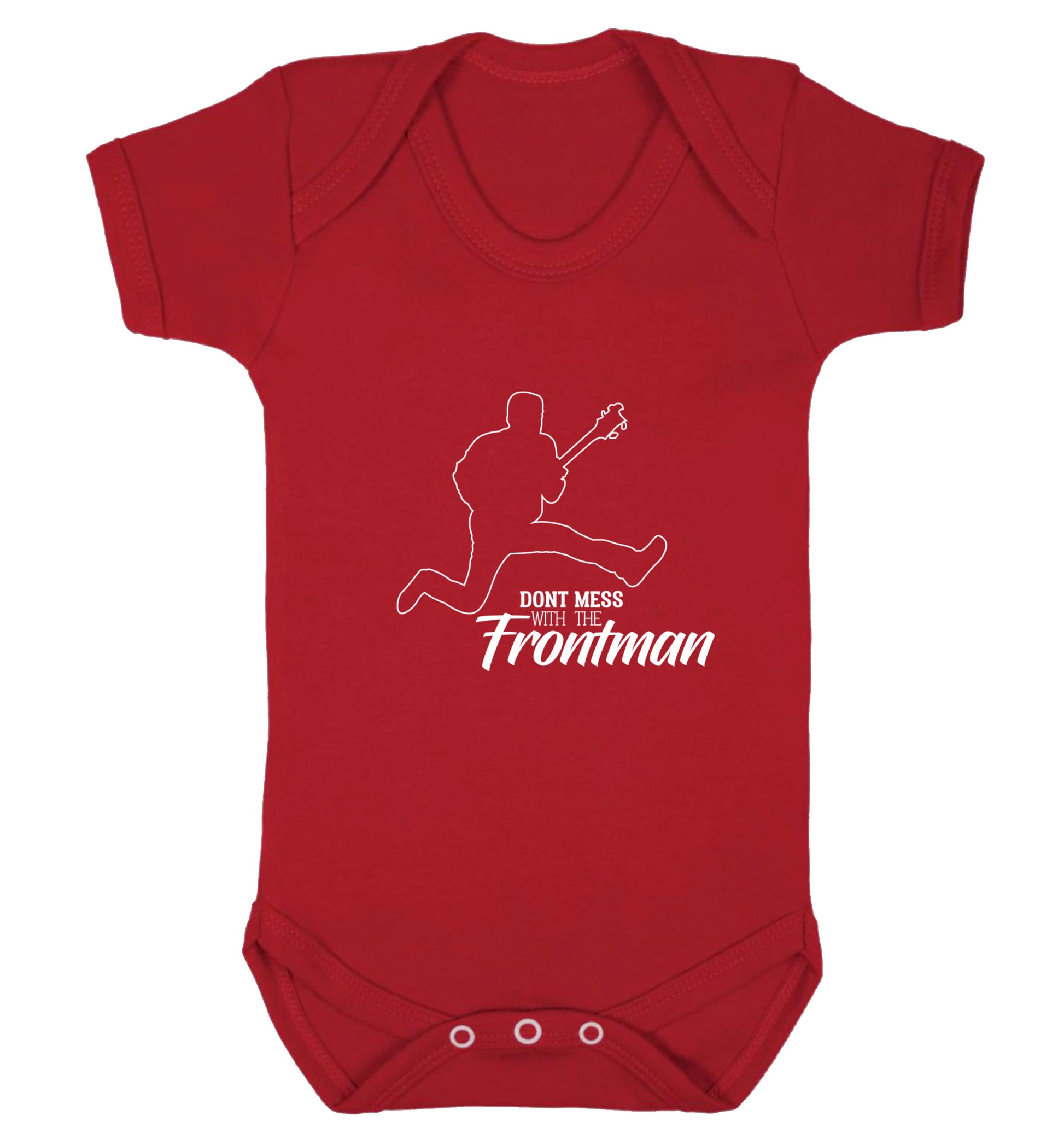 Don't mess with the frontman Baby Vest red 18-24 months