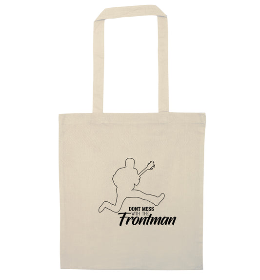 Don't mess with the frontman natural tote bag