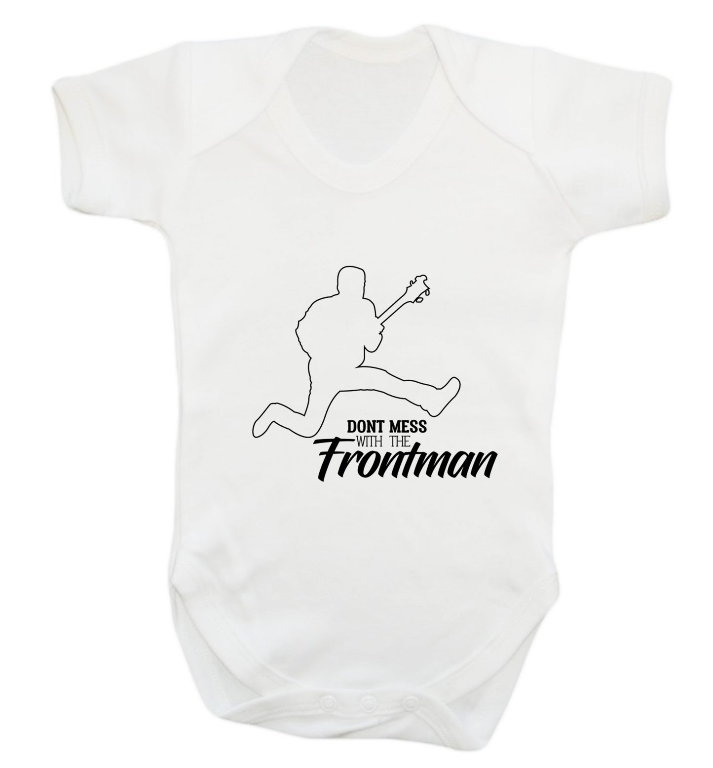 Don't mess with the frontman Baby Vest white 18-24 months