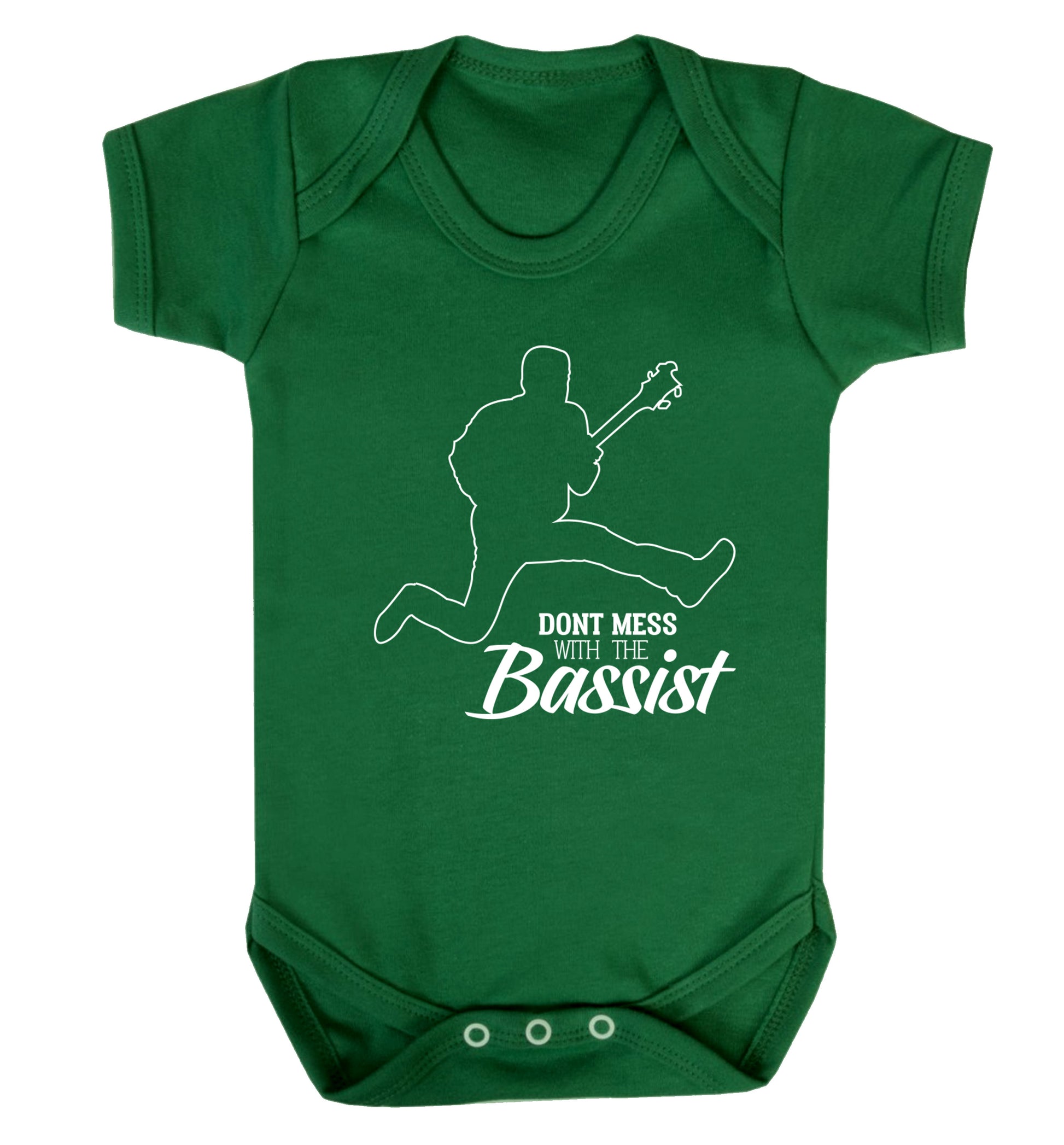 Dont mess with the bassist Baby Vest green 18-24 months