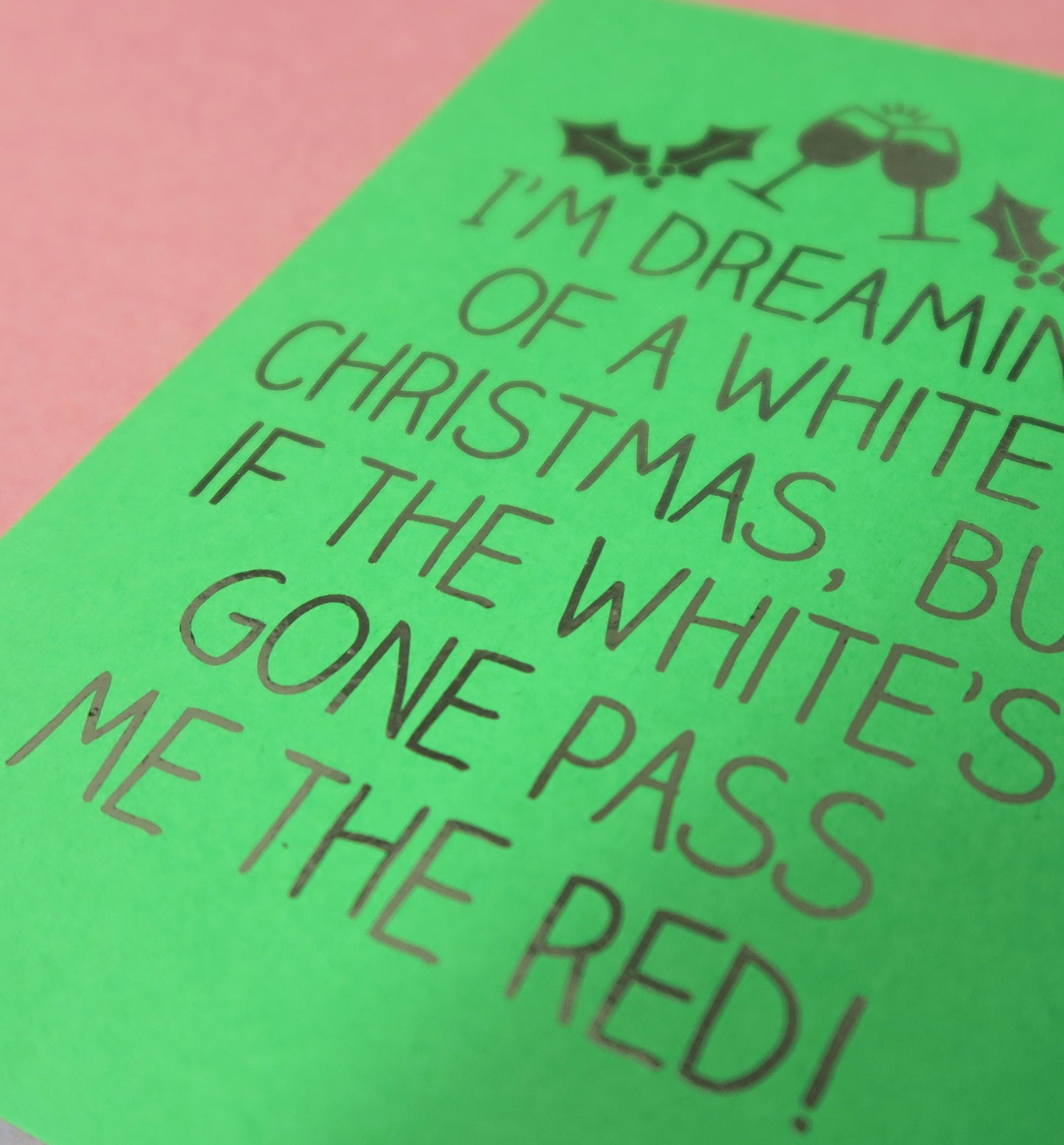 Christmas wish list and personalised letter from Santa | Foiled print